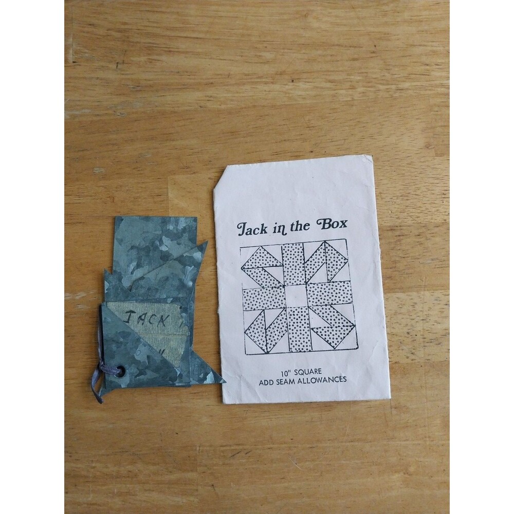 Jack in the box 10" Inch square Quilting Template